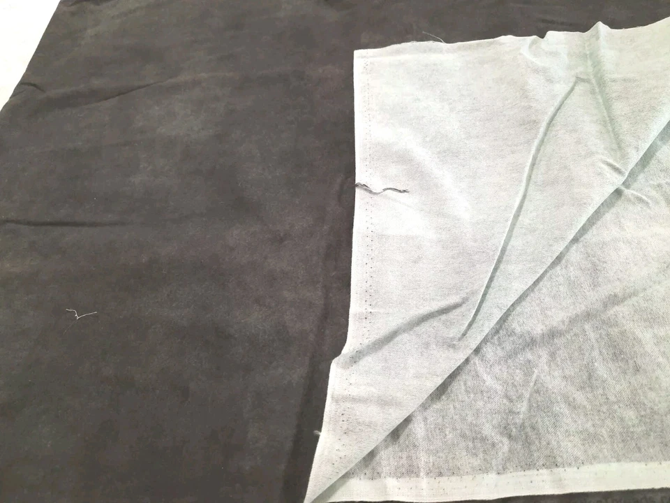 1 Yd + 16" Charcoal Gray Flannel Fabric 'Spice Blossoms' Darlene Jewell Walhood - Image 4 of 4