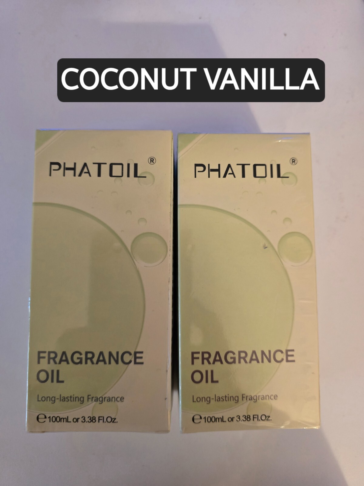 essential oils,  6 glass bottles Vanilla/ Vanilla Coconut\Lavender.-image