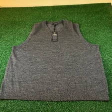 Hart Schaffner Marx Merino Wool Sweater Vest Big Man Soft Luxurious Mens 2XB NWT