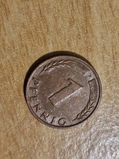 1 Pfennig Bundesrepublik Deutschland 1950 Buchstabe F
