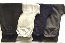 Men's Open Hem Tracksuit Bottoms Joggers Straight Bottom Zip Pockets S M L XLXXL