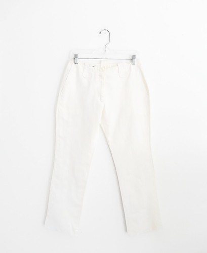 Jil Sander, Vintage Late 90s Early 00s Jil Sander Ivory Polyester Silk Pants size FR 36 US 4
