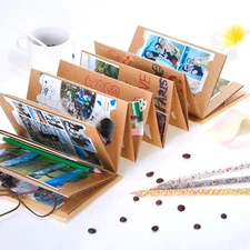 Kraft hardcover photo album 4x6" Scrapbooks for DIY crafting pictures keepsakes