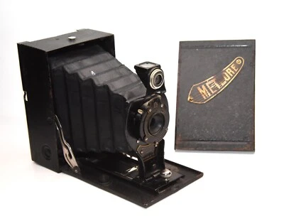 Rare appareil photo KODAK n°2 folding Film Pack Hawk Eye publicitaire METEORE - Photo 1/4