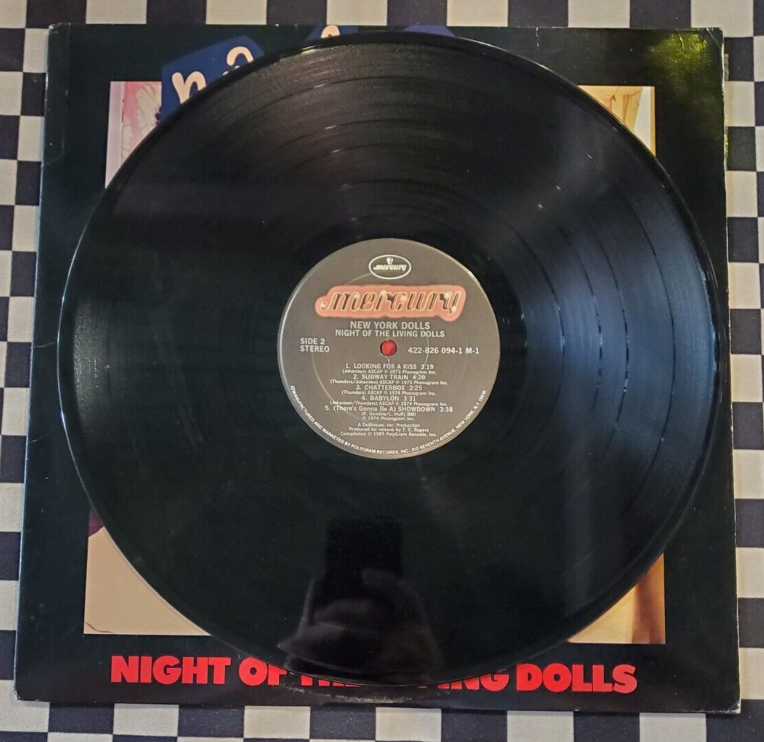 Night Of The Living Dolls LP by New York Dolls vinyl 1987