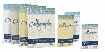 carta pergamena favini calligraphy bianco 90g a4 50fg nuvolata antica