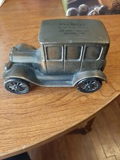 VINTAGE 1924 FORD MODEL T BANTHRICO BRONZE COIN BANK