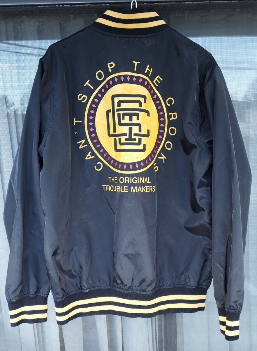 Crooks & Castles The Original Troublemakers Nylon Varsity Crooks & Castles The Original Troublemakers Nylon Varsity