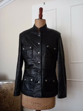 John Richmond Debenhams Womens Leather Jacket Size 14