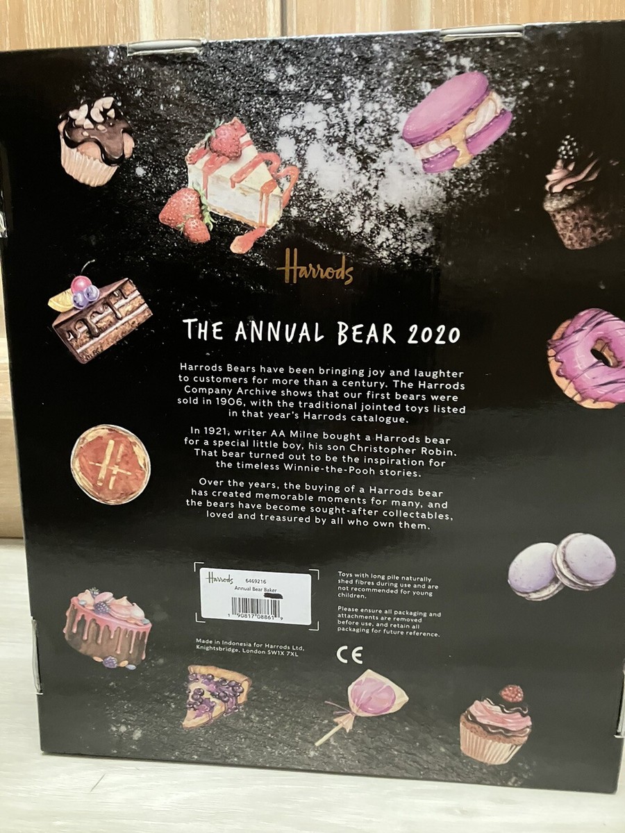 Harrods Annual Bear 2020 chef cook London baker Limited Edition x1