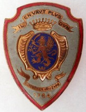  3° RH variante GE MARDINI RÉGIMENT DE HUSSARDS ORIGINAL Insigne Badge Cavalerie