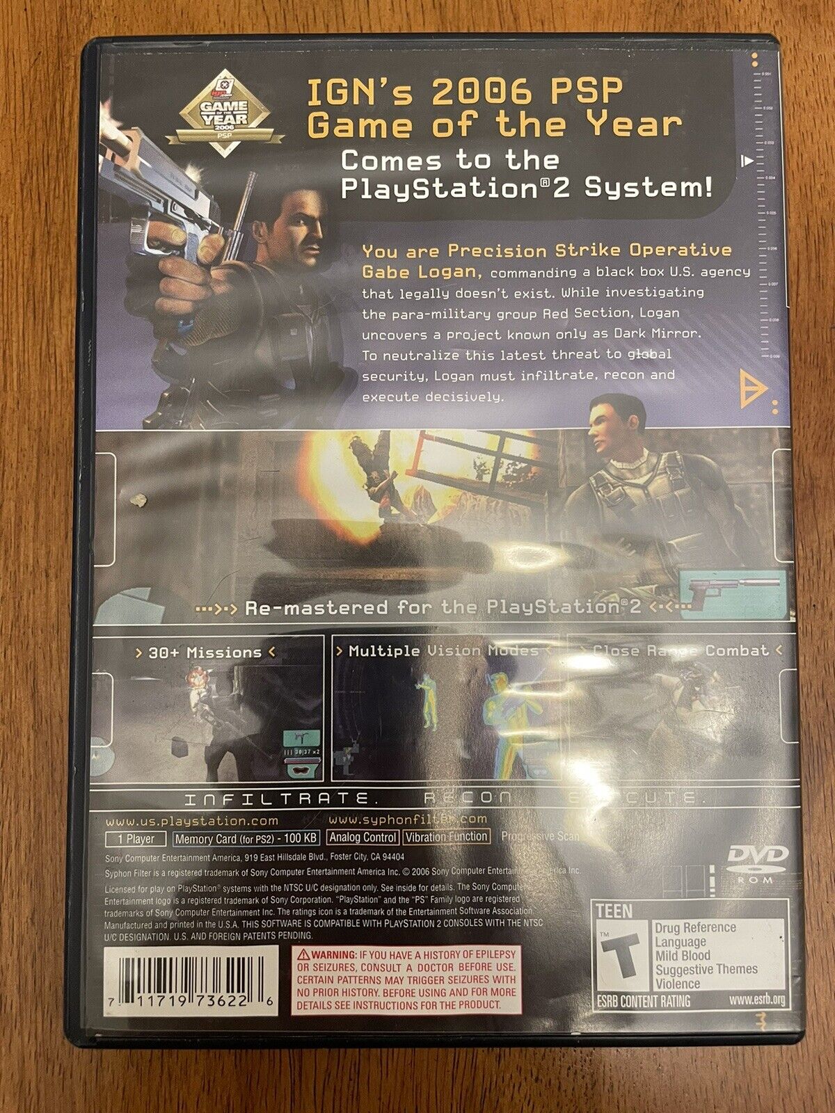 Best Buy: Syphon Filter: Dark Mirror — PRE-OWNED PlayStation 2 71171973622