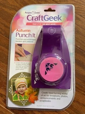 AUTUMN PUNCH IT CRAFT GEEK Purple Cows NEW CRAFT PUNCH