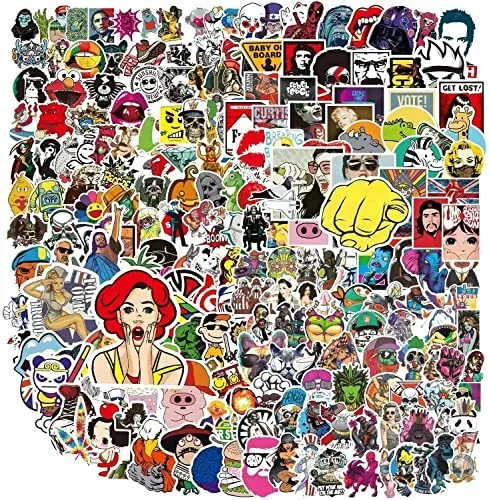 400 Pcs Cool Stickers for Adults, Funny Trendy Vinyl Waterproof Stickers