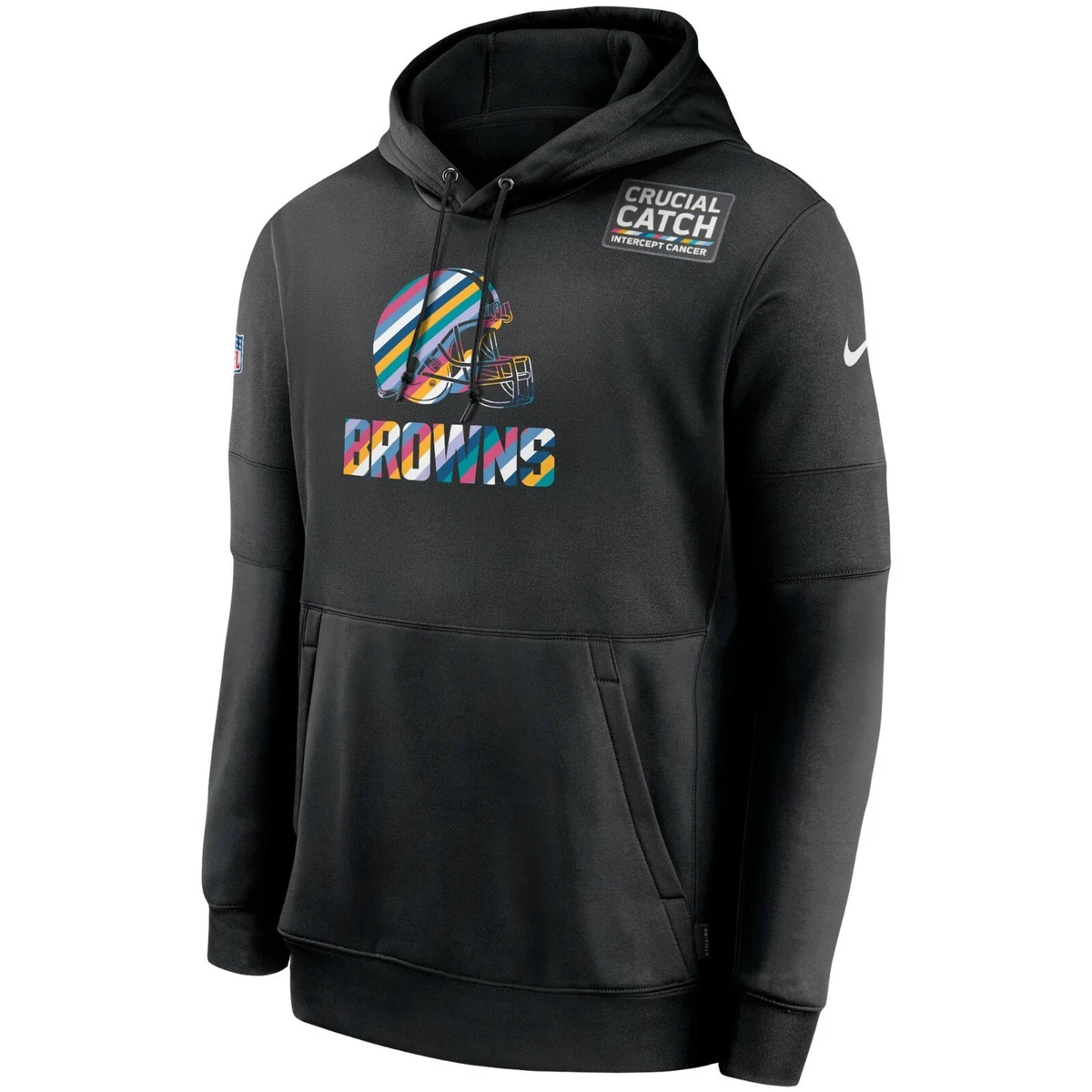 Authentic Nike Cleveland Browns Menu0026#039;s NFL Crucial Catch Sideline Hoodie  NEW | eBay