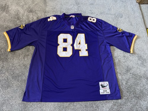 Randy Moss 1998 Mitchell Ness Minnesota Vikings Men Throwback Jersey NFL XXXL