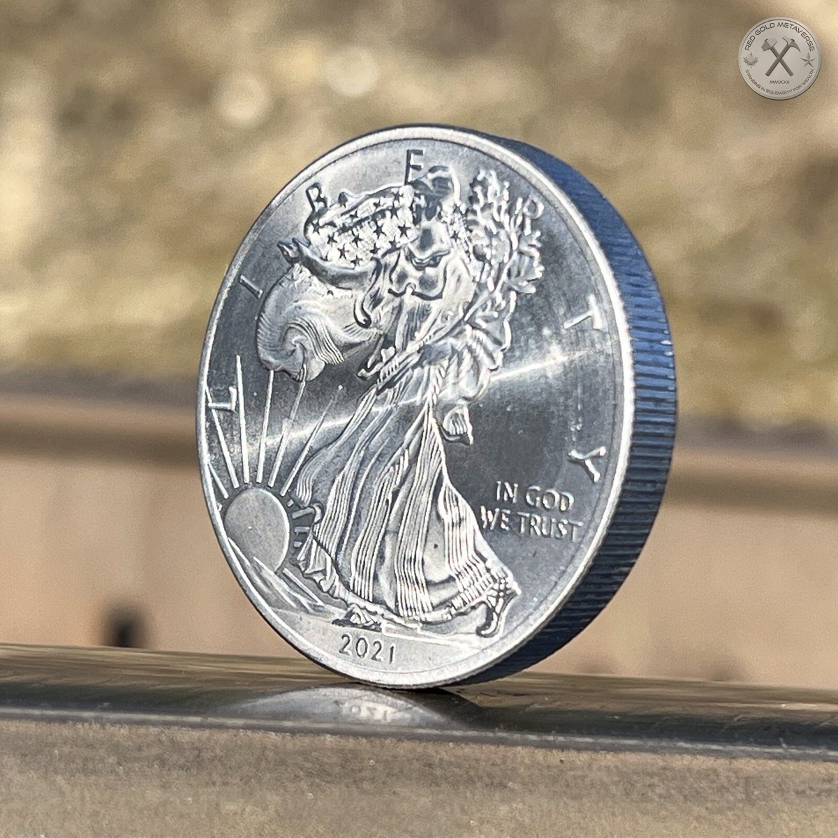 AMERICAN  EAGLE コイン AMERICAN EAGLE Gold Black Empire 1 Oz Silver Coin 1$ USA 2022