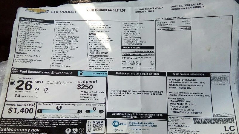 Rotor de freno de disco delantero de Chevrolet Equinox 2018 5104211 Foto 2 de 4