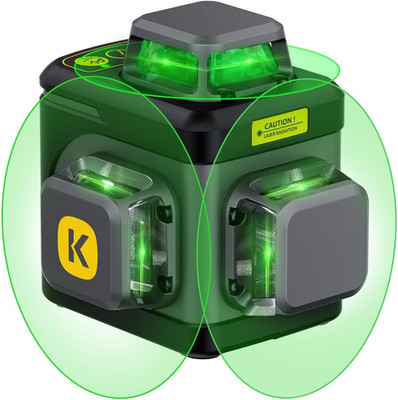 Fanttik D12 Ace Laser Level 360 Self Leveling, 3X360° Rechargeable 3D Green Cros