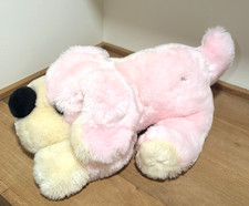 FAO Schwarz Pink Puppy Dog PENELOPE 20" Plush Stuffed Large EUC