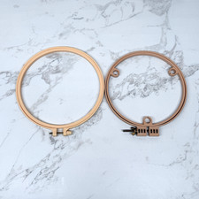 Lot of One Morgan Plastic No-Slip Hoop 7   7.5  Unknown Brand Plastic Hoop