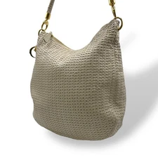 Christian Dior Intrecciato One-Shoulder Bag Leather White from Japan for women