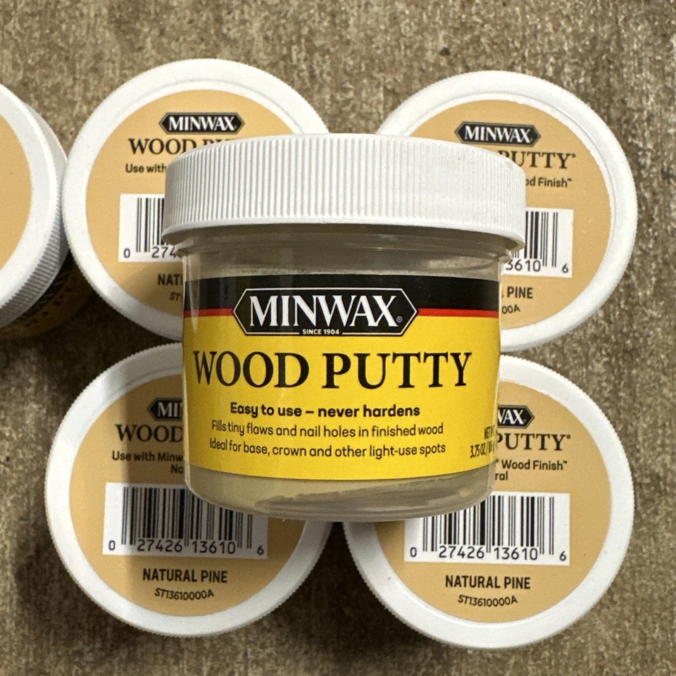 Lot of 6! Minwax Natural Pine Wood Putty 3.75 oz - Image 2 of 3