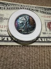 1942 Rainbow Toned Walking Liberty Half Dollar Gem Toning!
