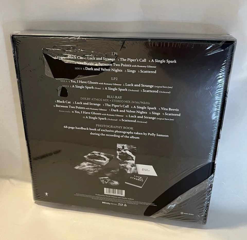 New David Gilmour "Luck and Strange" Deluxe LP Box Set CD BLU-RAY HC BOOK Sealed - Image 3 of 4