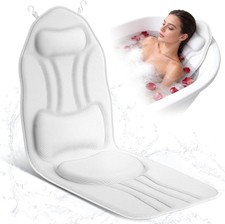 52" x 16" Full Body Bath Pillow Bathtub Luxury Bathtub Cushion W/ 192 Suction