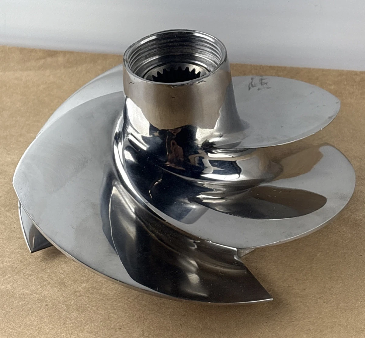 Stainless Steel Jet Pump Impeller 4 Blade 22 Spline 6” Dia x 3” photo 5