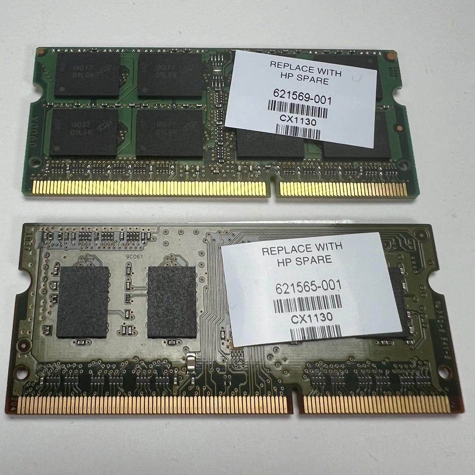Micron 4GB 2Rx8 PC3-10600S DDR3 + SAMSUNG M471B5773CHS-CH9 PC3 2GB DDR3 Ram HP - Image 2 of 4