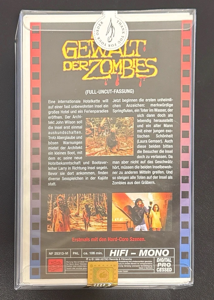 In der Gewalt der Zombies FSK18 106Min. 1999 Astro Hardbox VHS Sammler RAR - Bild 3 von 4