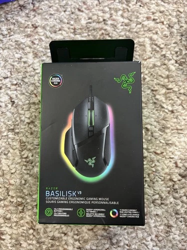 New Razer Basilisk V3 - Ergonomic Wired Gaming Mouse (Black)