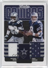 2018 Panini Classics Classic Combos Michael Irvin Troy Aikman #2 HOF 0i1b