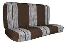 Saddle Blanket Full Size Truck Bench Seat Cover, Brown Solid Bench Seat