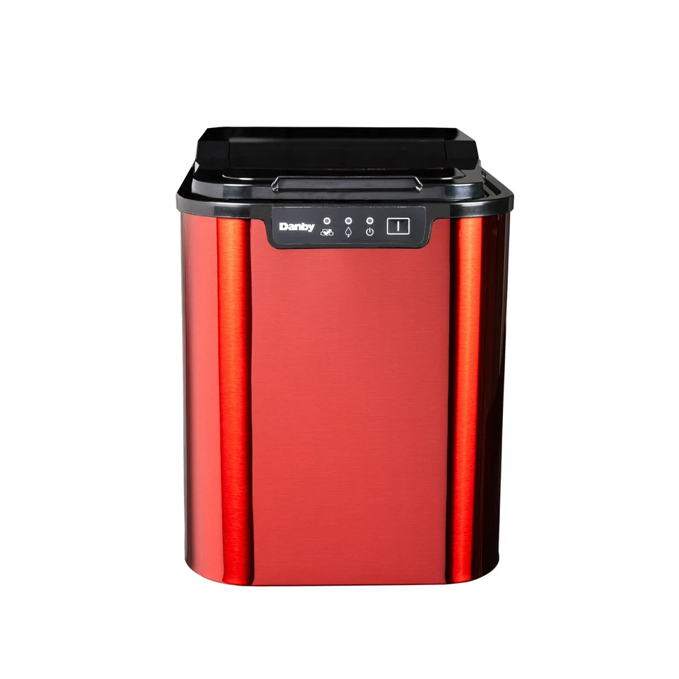 Danby Ice Maker DIM2500RDBElectric Automatic 25 LBS Countertop Red - Image 2 of 4