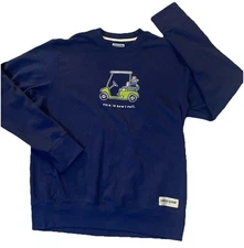 Life Is Good Crewneck Sweatshirt Size Men’s Medium Navy Golf This Is How I Roll