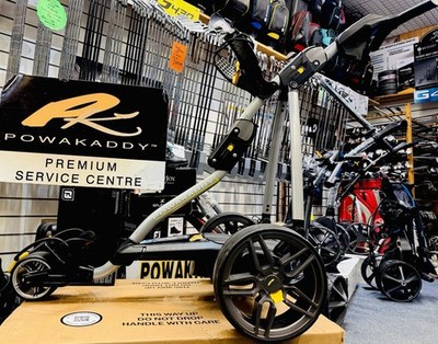Powakaddy FW Series Elektro Golftrolley - neue Batterie & neuer Griff