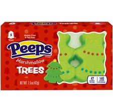 Peeps Marshmallow Trees 1.5 oz - Holidays Christmas - NEW - Best By 03/2026