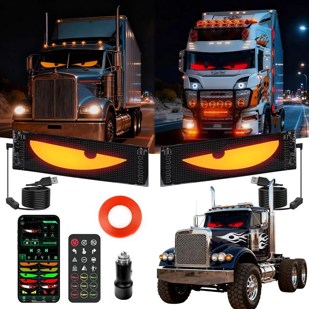 2X Devil Eyes Light for Car- LED Display Screen DIY Truck Windshield Eyes Lights
Opens in a new wind