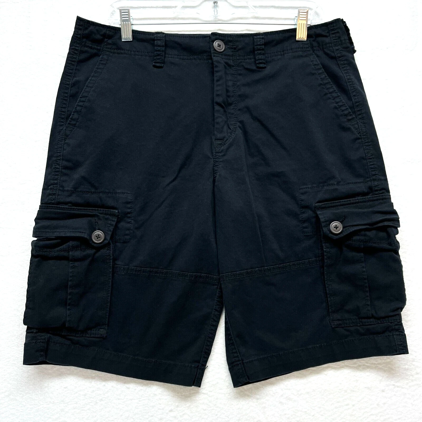 Aeropostale Cargo Shorts Men's Size 32 - Dark Navy Blue Mid Rise 11" Inseam