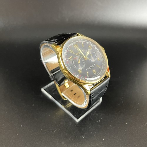 Invicta 6751 44mm Watch Vintage Men Quartz Leather Band - NEW BATTERY Runs Well! - Picture 3 of 14