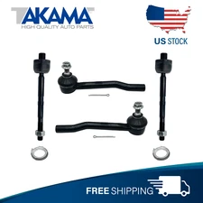 ⭐4 pcs ⭐Front Outer +Inner Tie Rod End For HONDA 16-25 PILOT RIDGELINE PASSPORT
