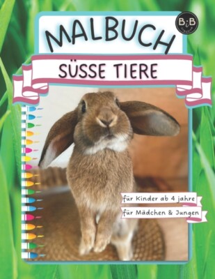 Creative - Malbuch Se Tiere fr Kinder ab 4 Jahre Mdchen und Jungen - X555z