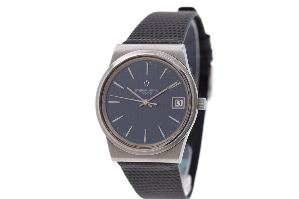 Eterna 3003 自動巻き腕時計 ブルー Eterna 3003 自動巻き腕時計 ブルー Eterna 3003 自動巻き腕時計
