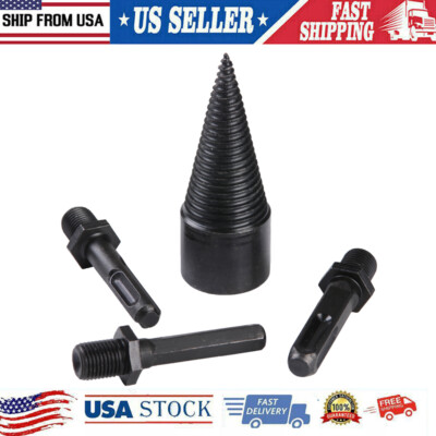 WOOD Splitter Drill Bit High Speed Driver Twist Firewood Screw ...
