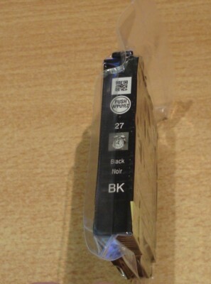 Original Epson 27 Schwarz Patrone ORIGINAL T2701 WECKER Vakuumversiegelte Tinte