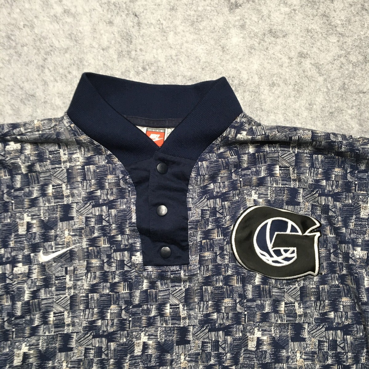 NIKE GEORGETOWN HOYAS ゲームシャツ 1990s Georgetown Hoyas Nike Shooting Shirt M