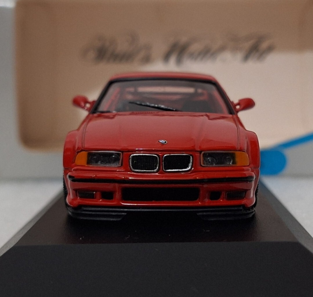 BMW M3 E36 GTR Street 1993 Red 1:43 Minichamps 430023382 EXTREMELY